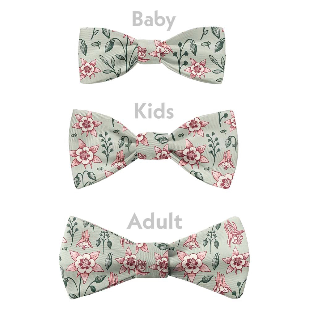 Mountain Columbine Bow Tie - Bow Sizes - Knotty Tie Co.