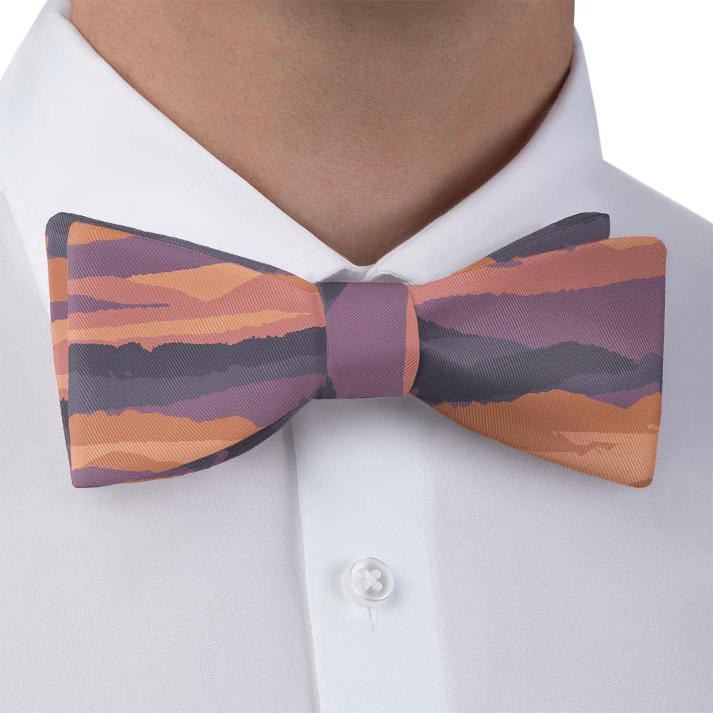 Mountain Sunset Bow Tie - Bow Tie with Dress Shirt - Knotty Tie Co.