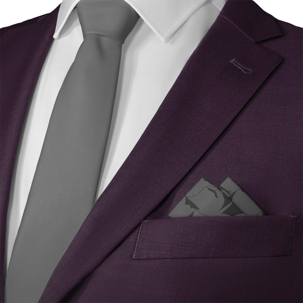 Mountains Pocket Square - Matching Necktie- Knotty Tie Co.