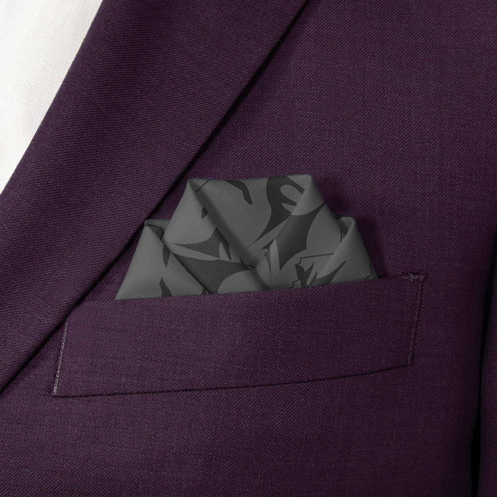 Mountains Pocket Square - Scalloped Fold - Knotty Tie Co.