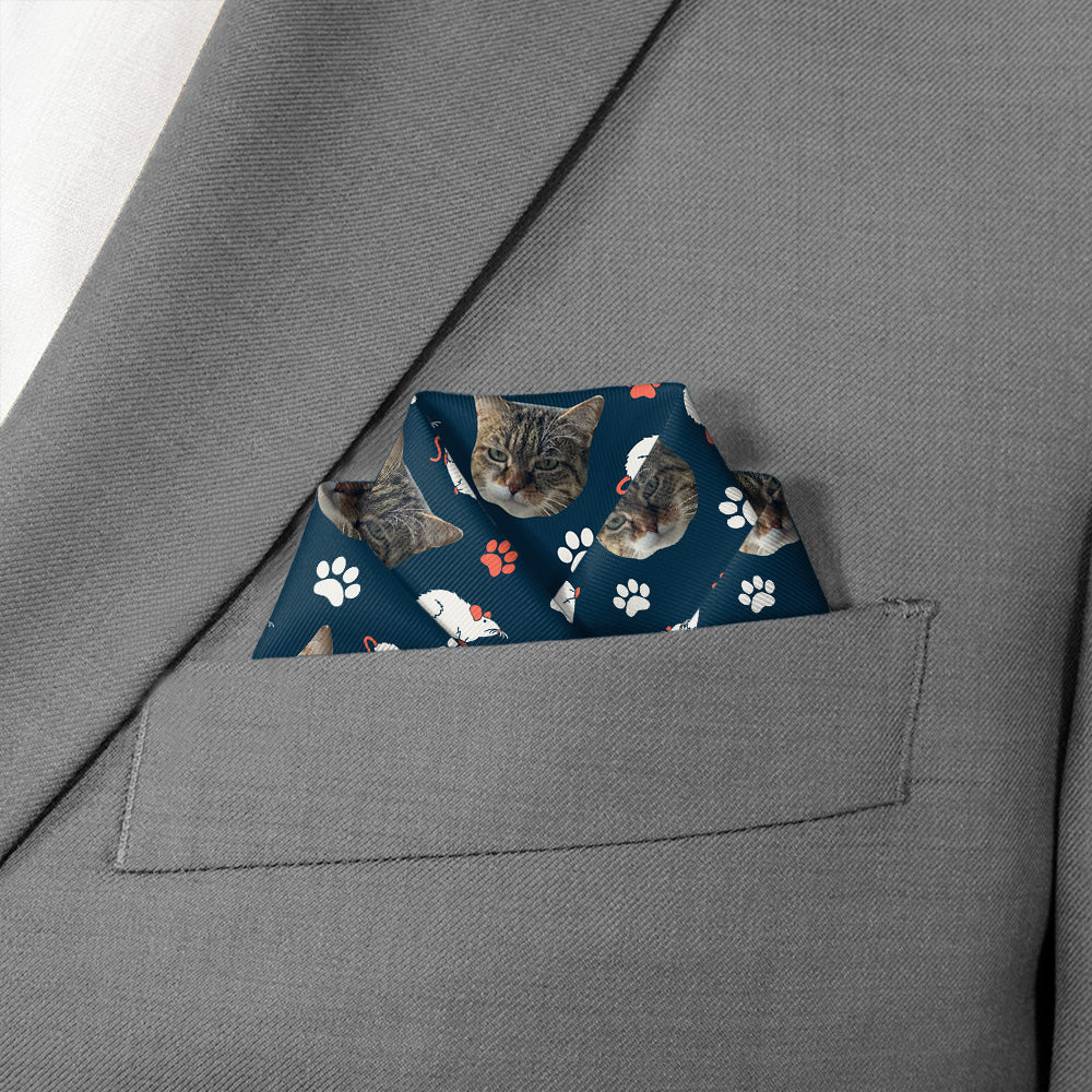 Mouse Trap Photo Pocket Square - Scalloped Fold - Knotty Tie Co.