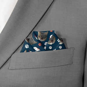 Mouse Trap Photo Pocket Square - Scalloped Fold - Knotty Tie Co.