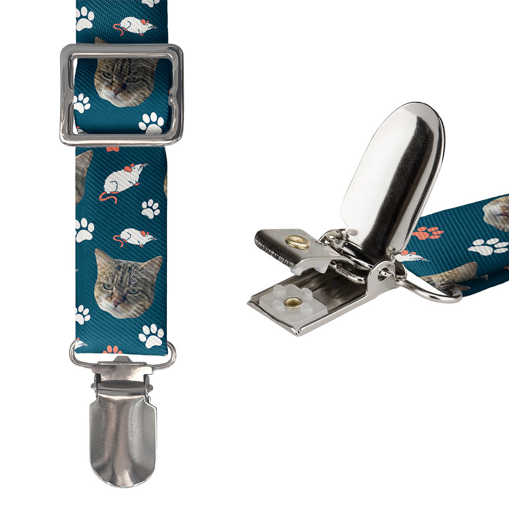 Mouse Trap Photo Suspenders - Hardware and Strap - Knotty Tie Co.