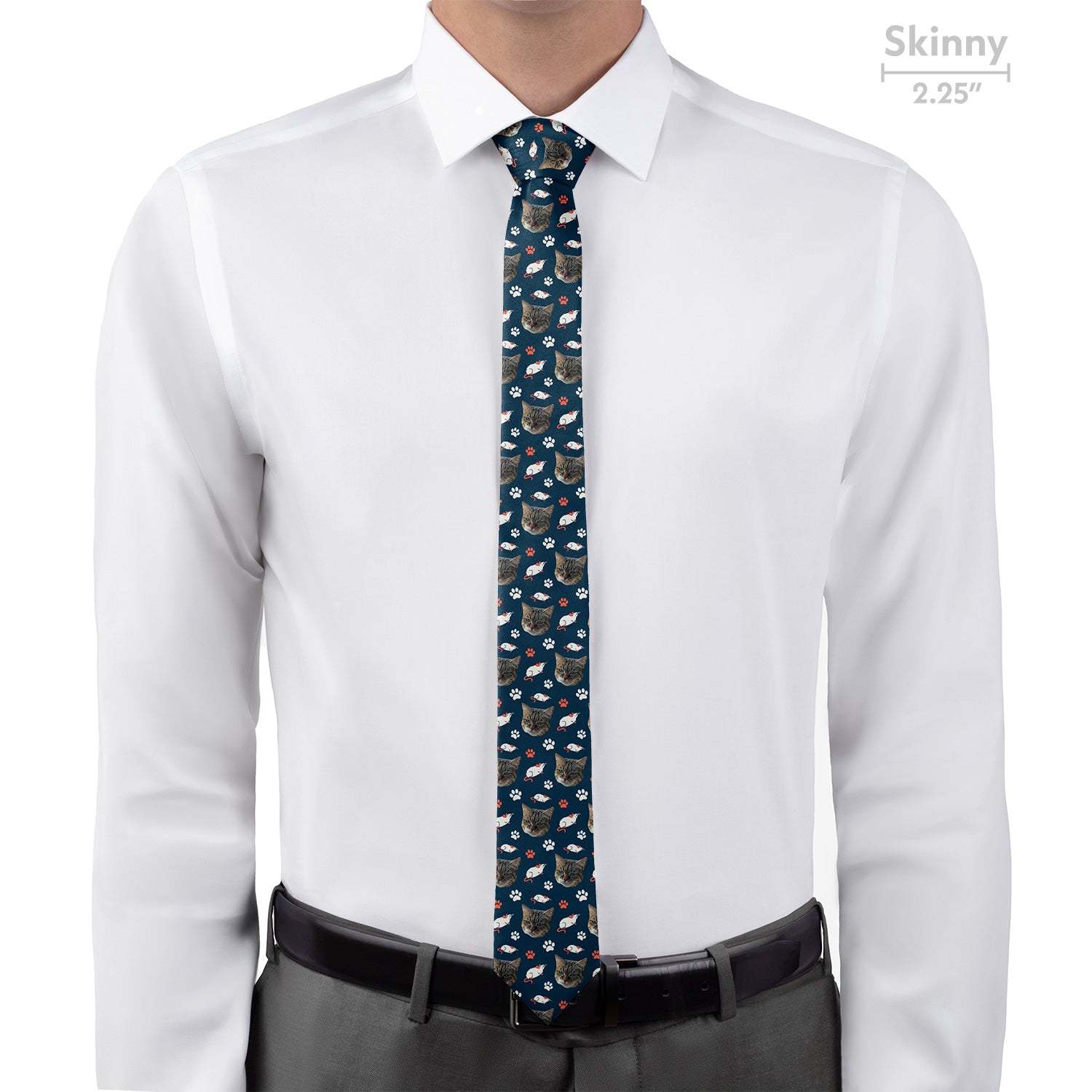 Mouse Trap Photo Tie - Skinny - Knotty Tie Co.