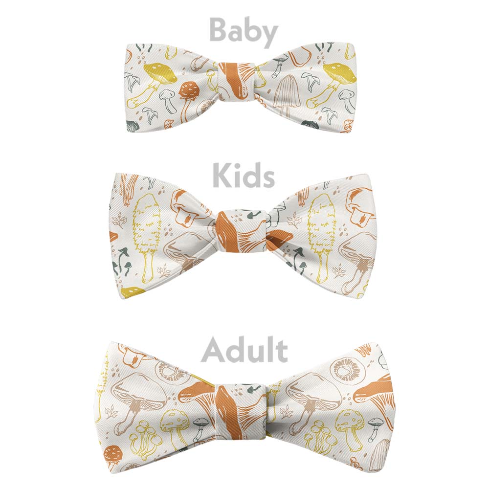 Mushrooms Bow Tie - Bow Sizes - Knotty Tie Co.