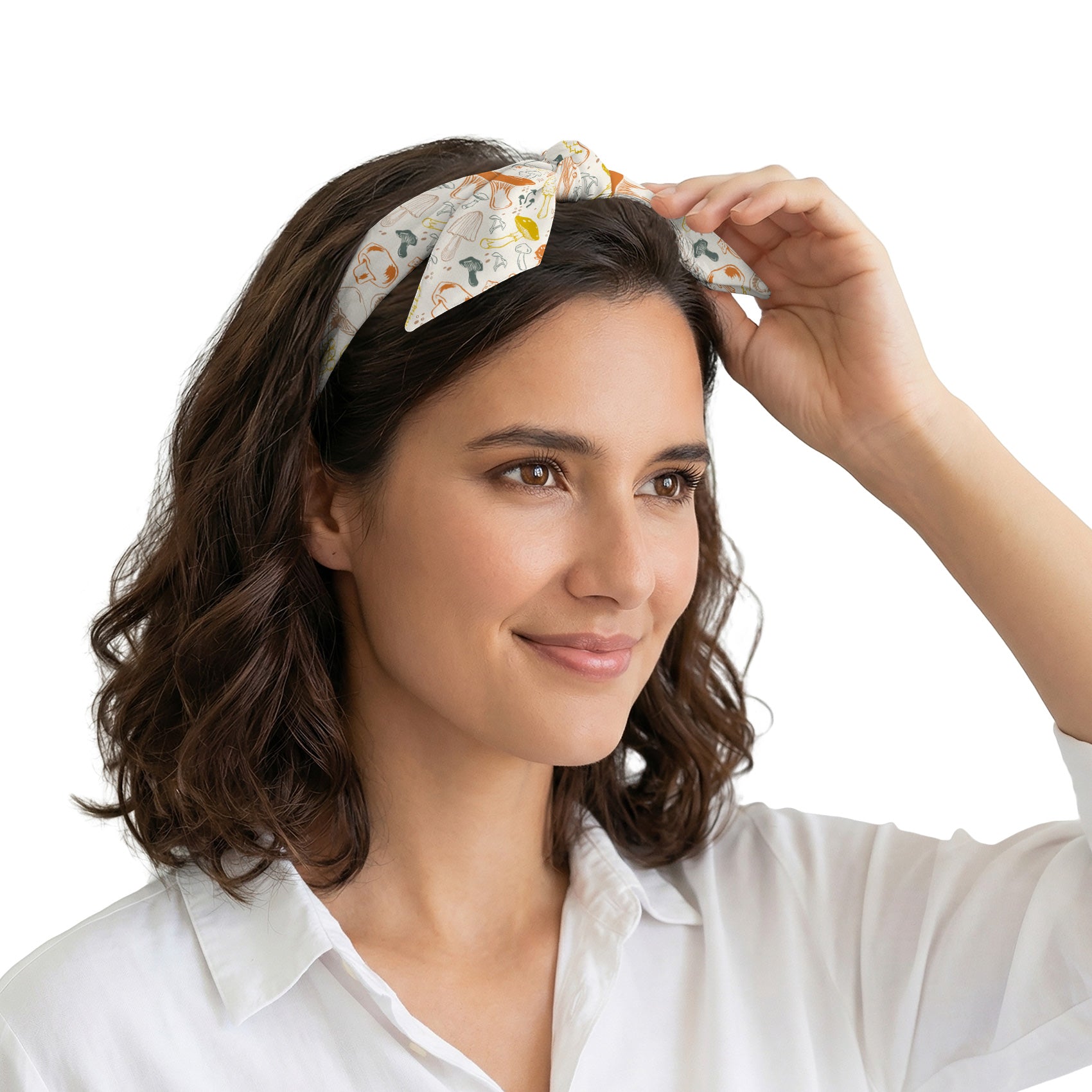 Mushrooms Hair Scarf - Scarves for Women - Knotty Tie Co.