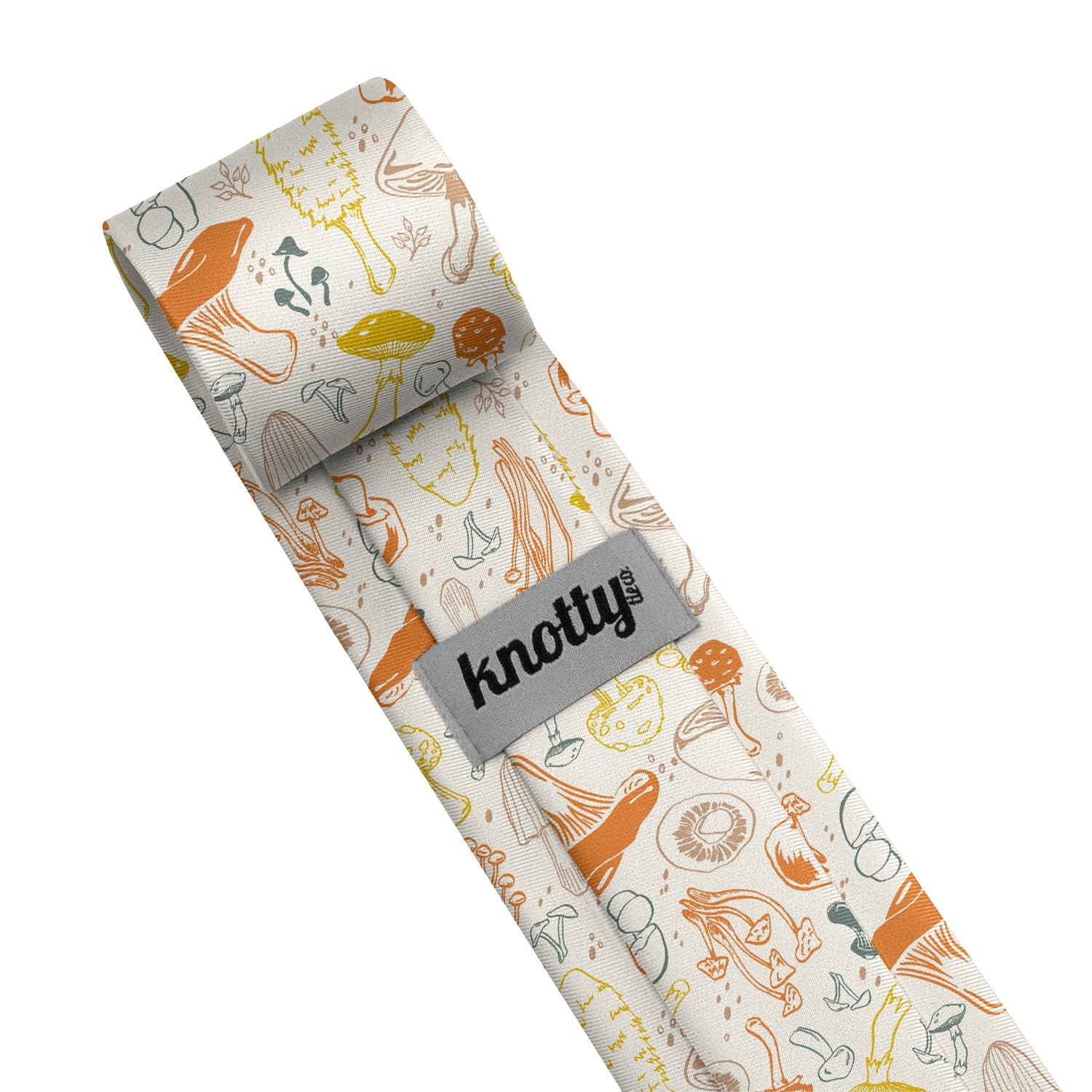 Mushrooms Necktie - Tag - Knotty Tie Co.
