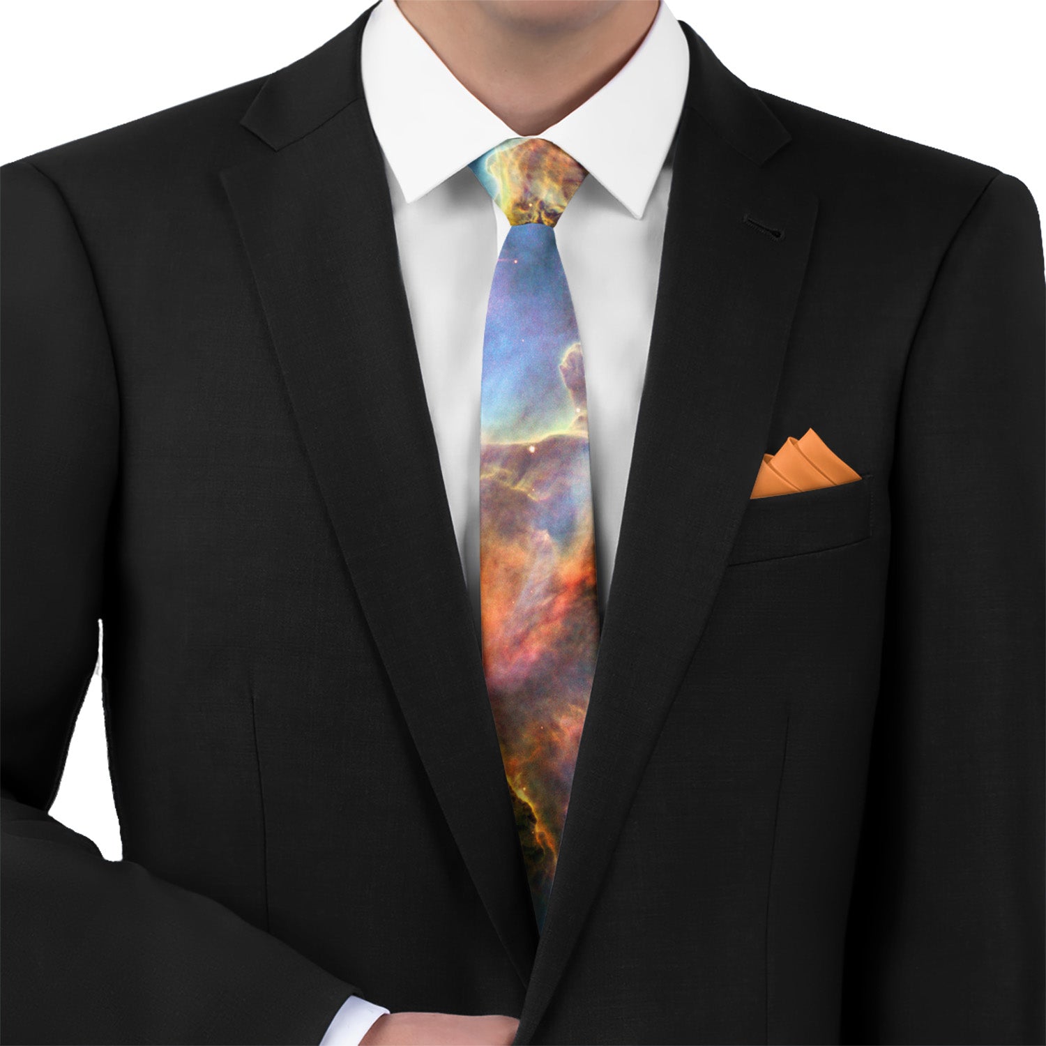 Mystic Mountain Necktie - Matching Pocket Square - Knotty Tie Co.