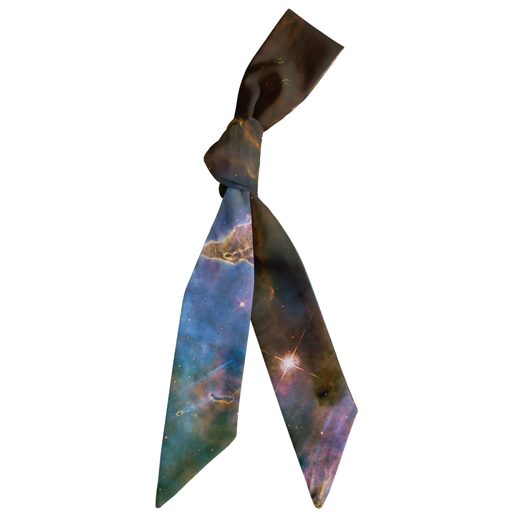 Mystic Mountain Hair Scarf - Scarf Tied Into Knot - Knotty Tie Co.