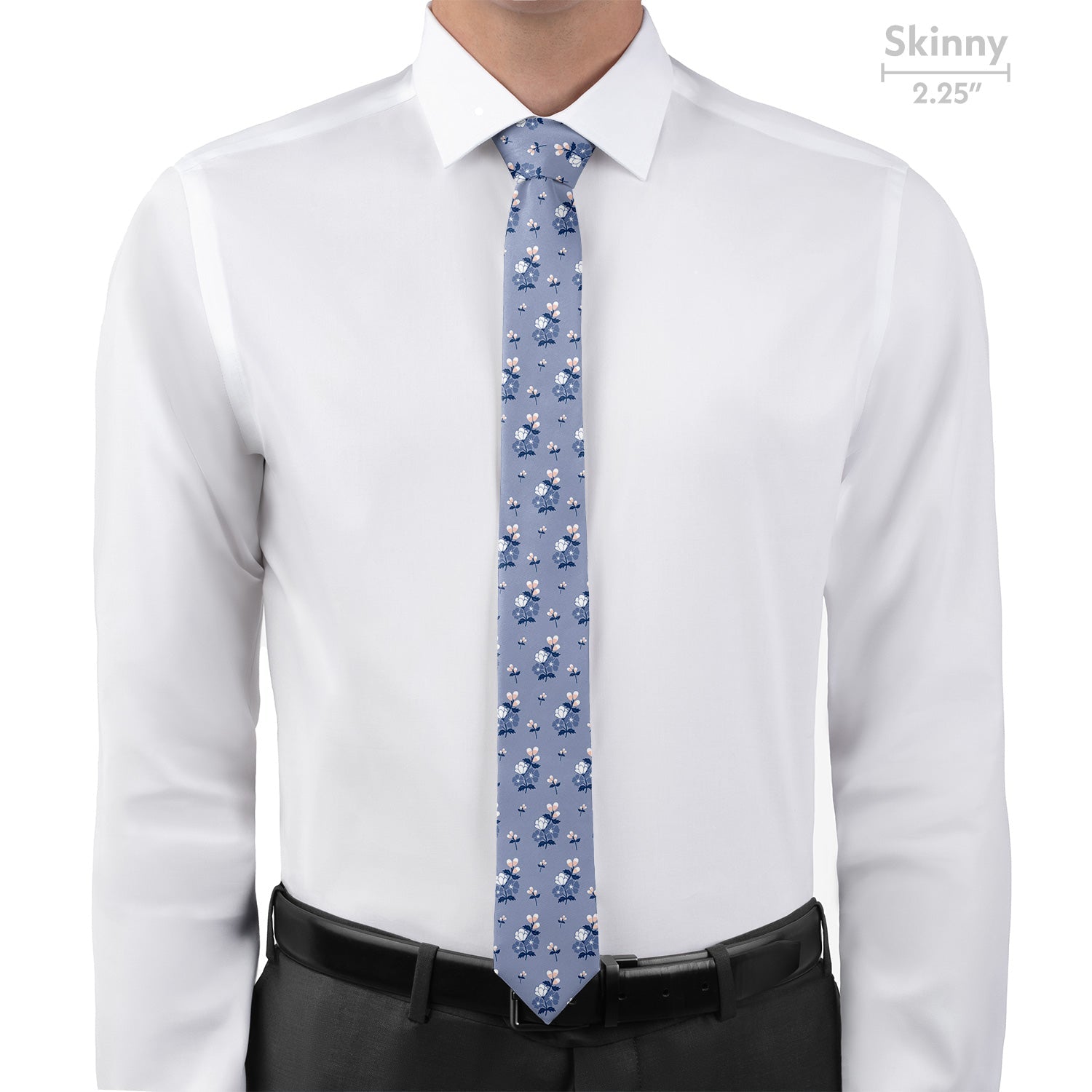 Nani Floral Necktie - Skinny - Knotty Tie Co.