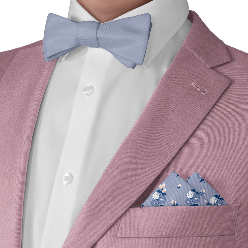 Nani Floral Pocket Square - Matching Bow Tie - Knotty Tie Co.