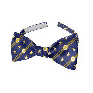 Nautical Stripe Bow Tie - Kids Pre-Tied 9.5-12.5" -  - Knotty Tie Co.