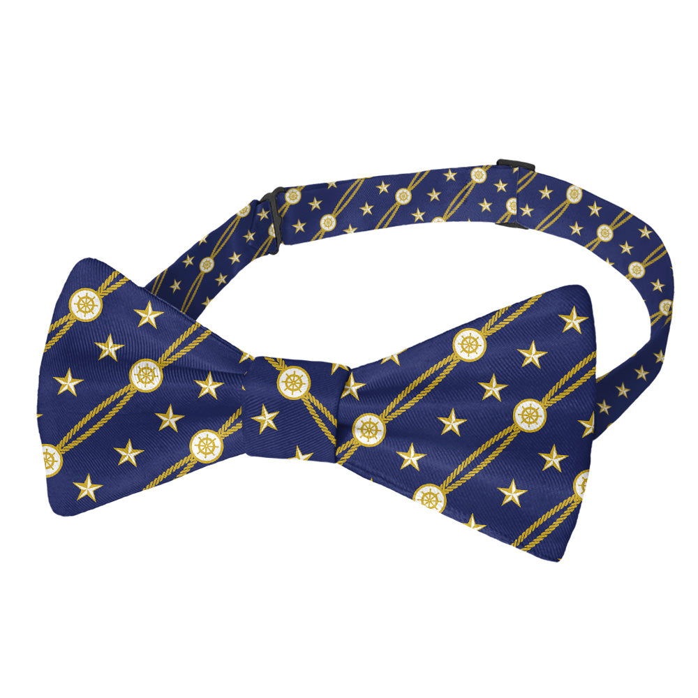 Nautical Stripe Bow Tie - Pre-Tied Bow Tie - Knotty Tie Co.