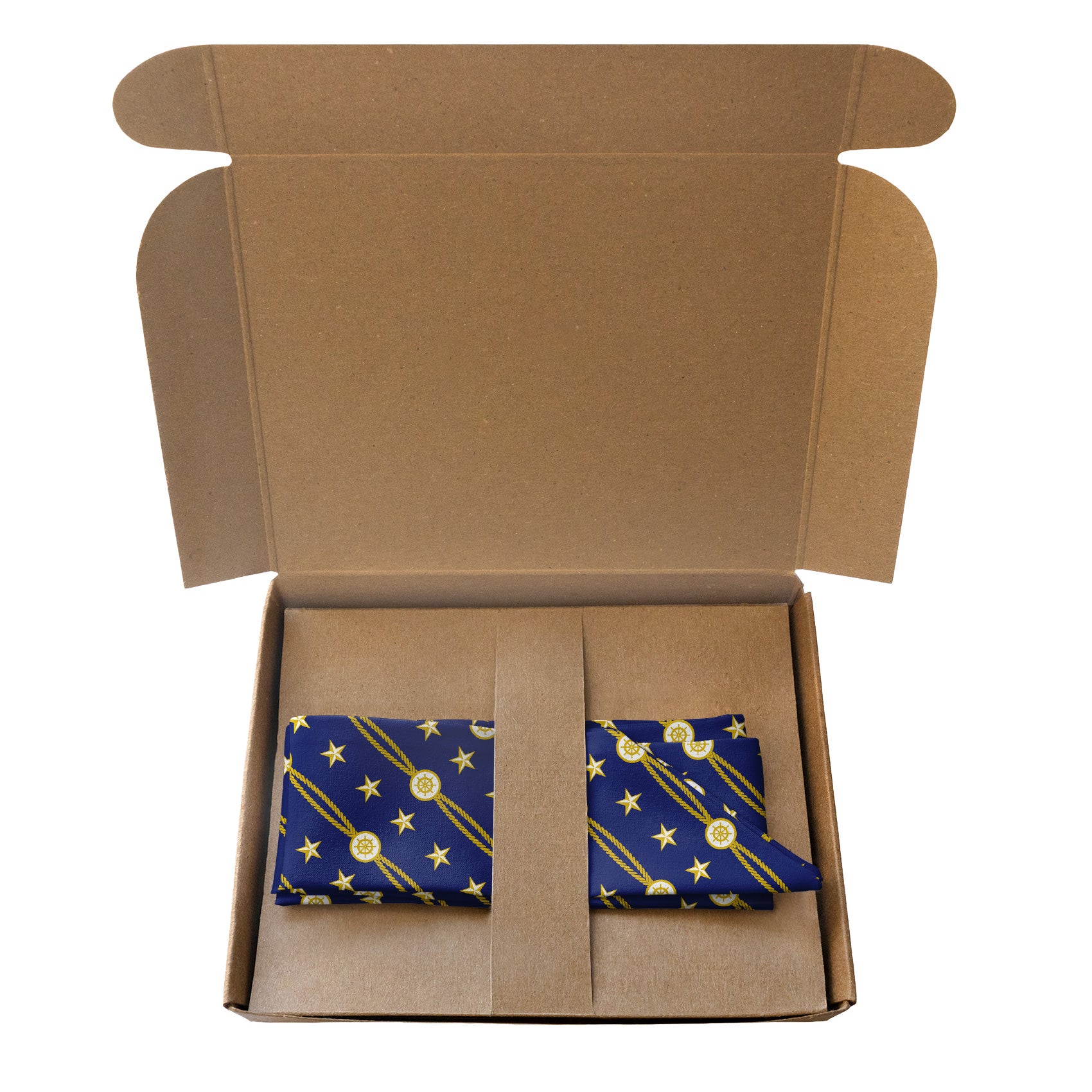 Nautical Stripe Hair Scarf - Packaging - Knotty Tie Co.