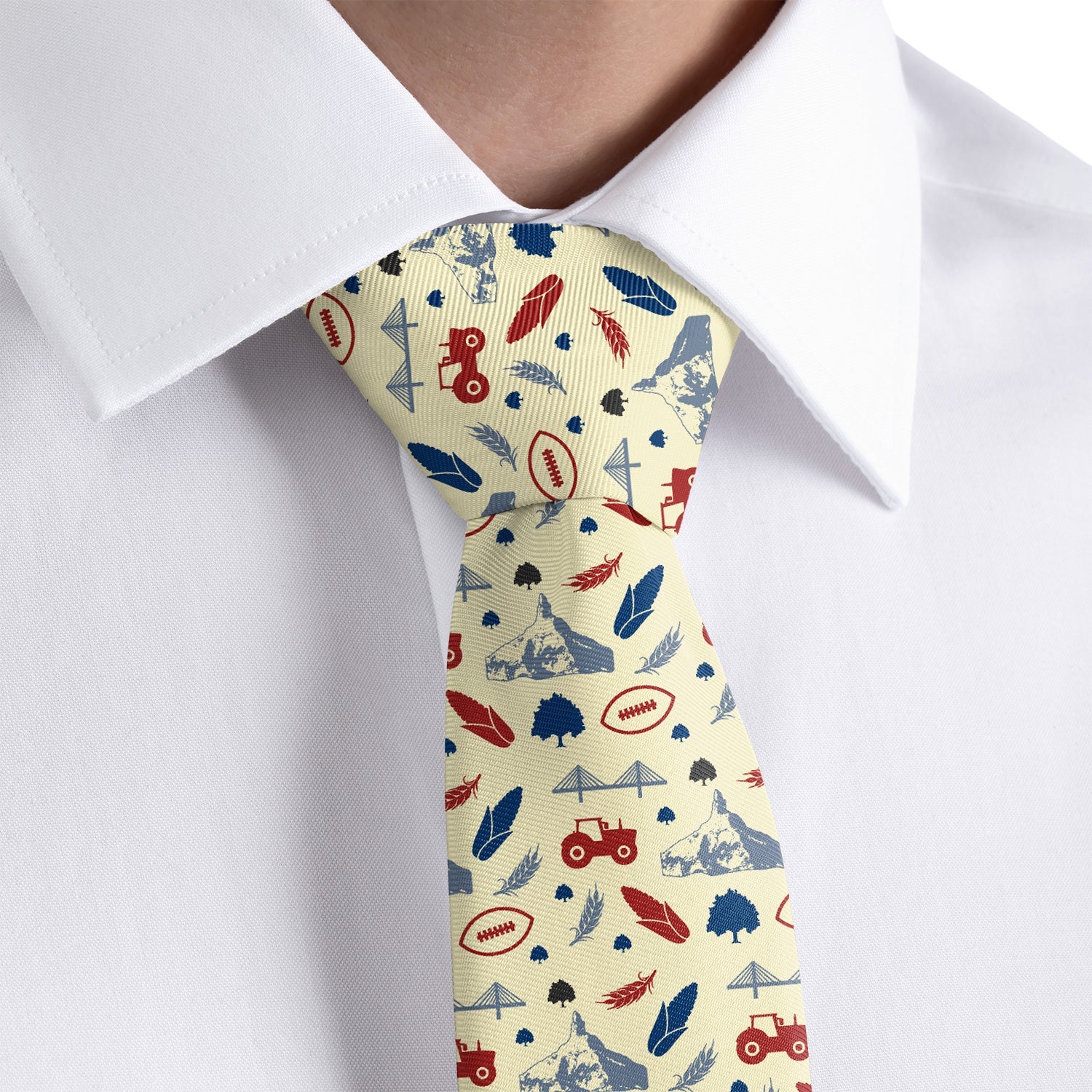 Nebraska State Heritage Necktie - Rolled - Knotty Tie Co.
