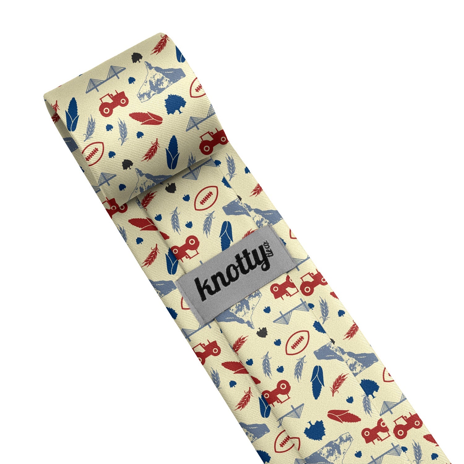 Nebraska State Heritage Necktie - Tag - Knotty Tie Co.