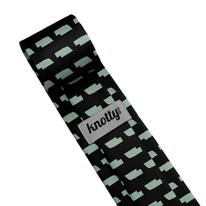 Nebraska State Outline Necktie - Tag - Knotty Tie Co.