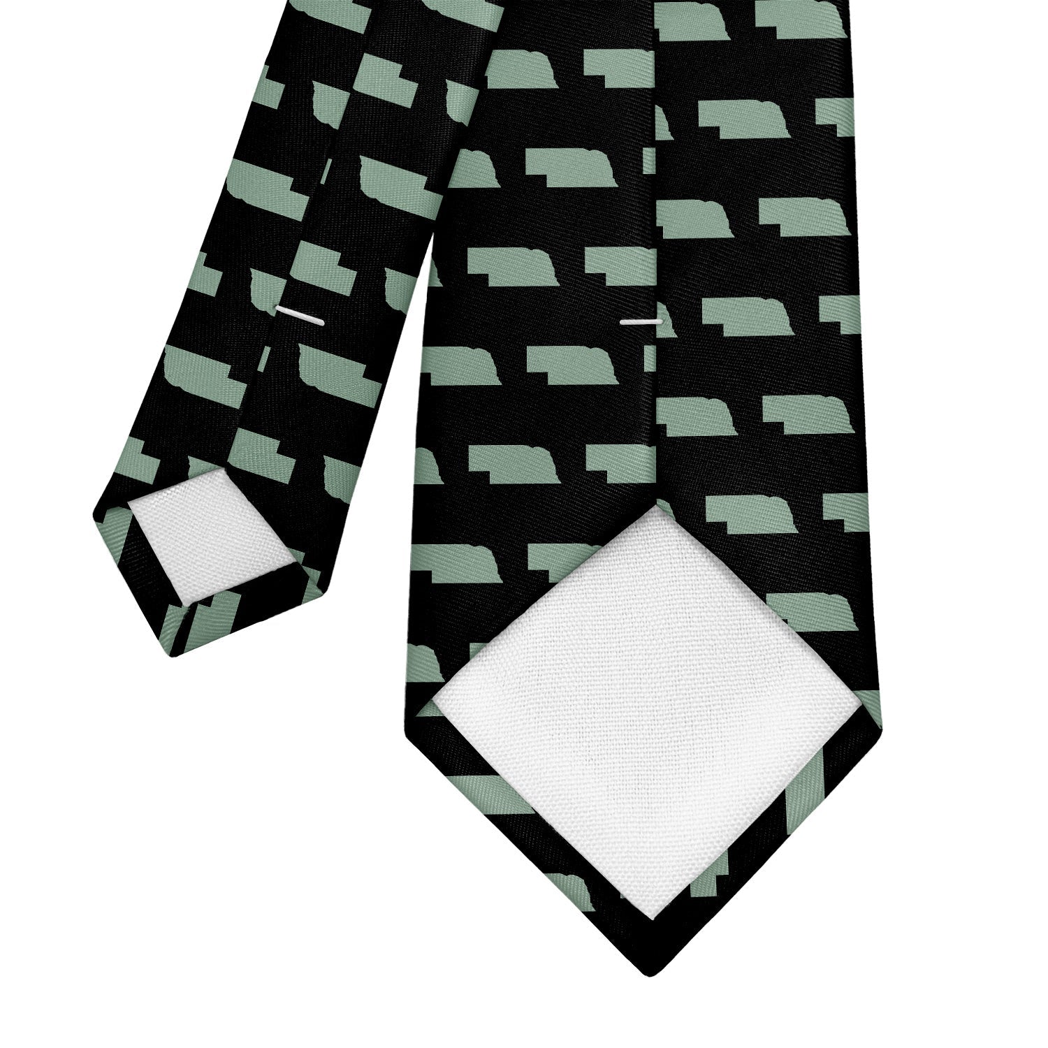 Nebraska State Outline Necktie - Tipping - Knotty Tie Co.