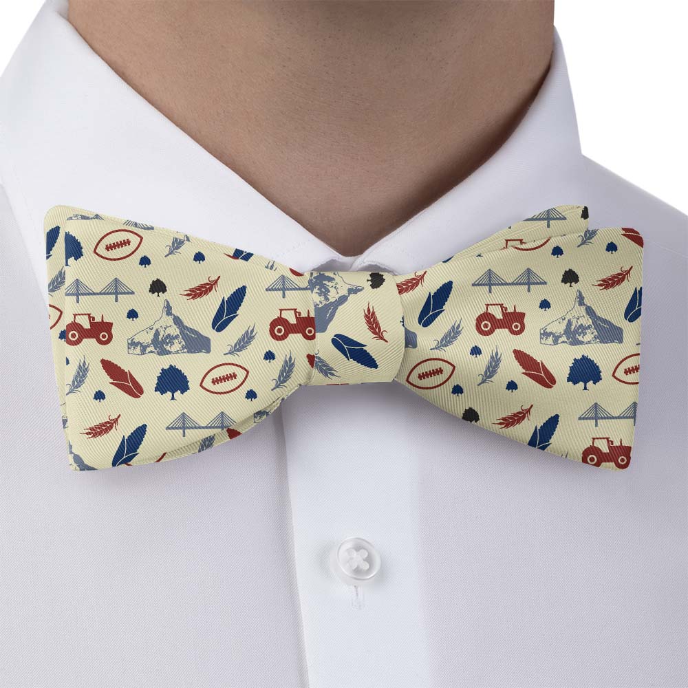 Nebraska State Heritage Bow Tie - Bow Tie with Dress Shirt - Knotty Tie Co.
