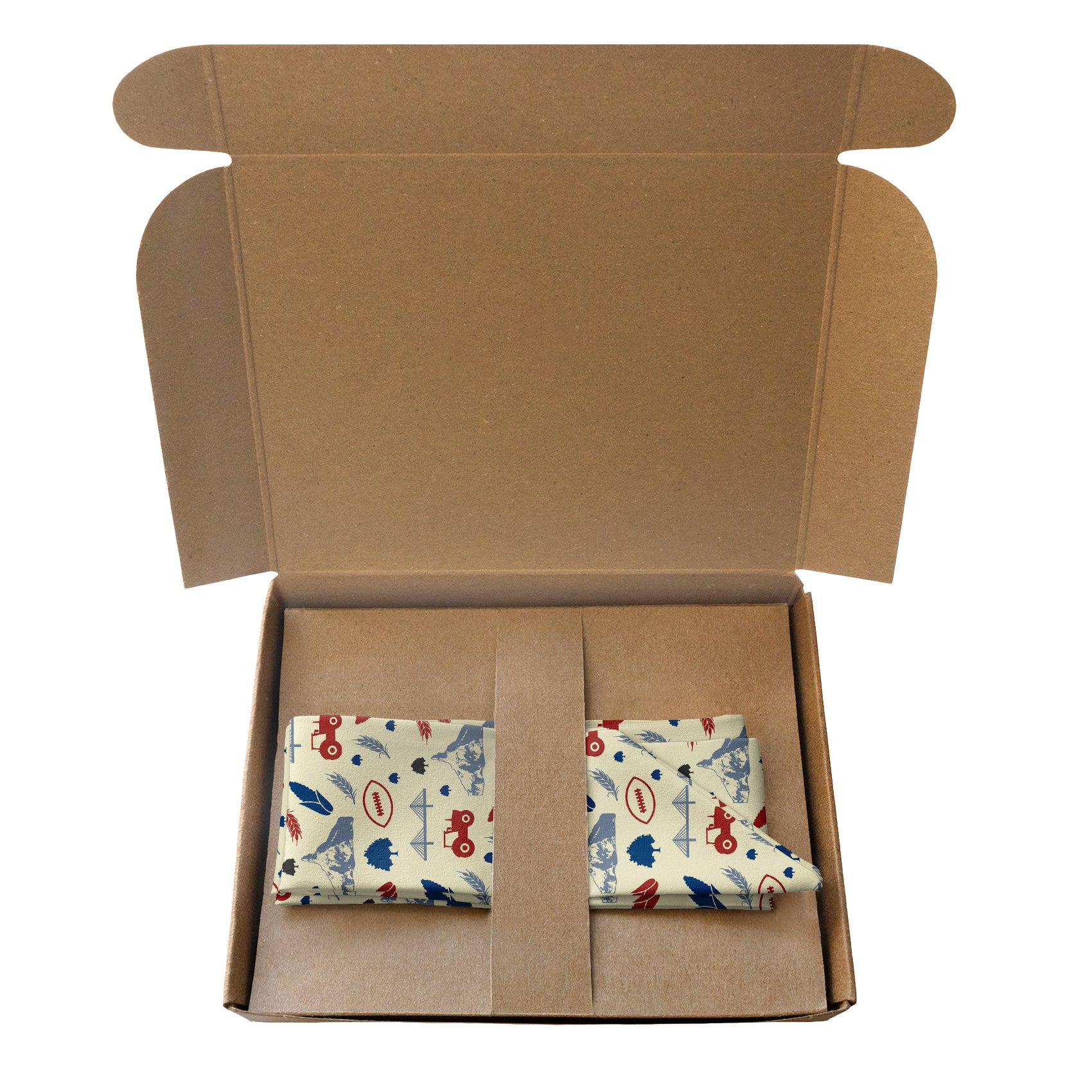 Nebraska State Heritage Hair Scarf - Packaging - Knotty Tie Co.