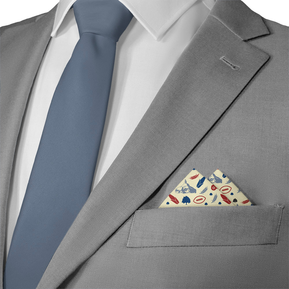 Nebraska State Heritage Pocket Square - Matching Necktie- Knotty Tie Co.