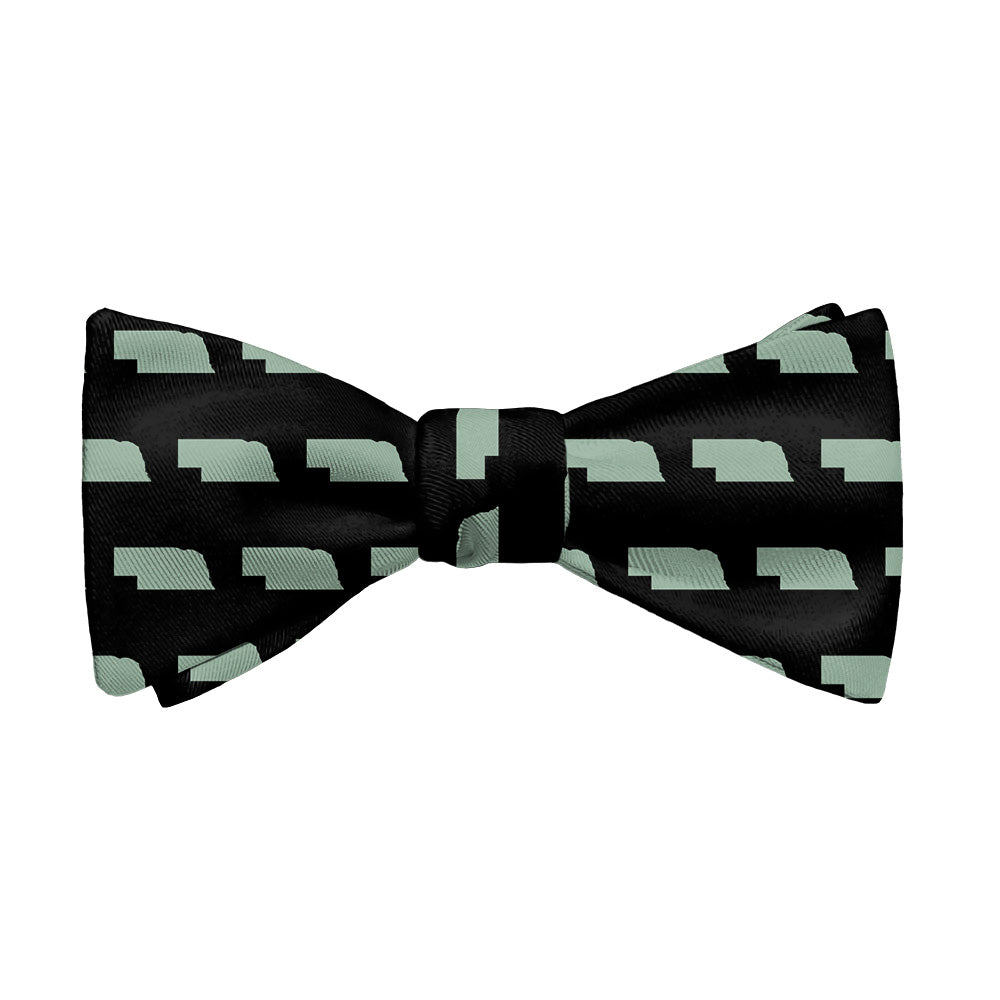 Nebraska State Outline Bow Tie - Adult Standard Self-Tie 14-18" -  - Knotty Tie Co.