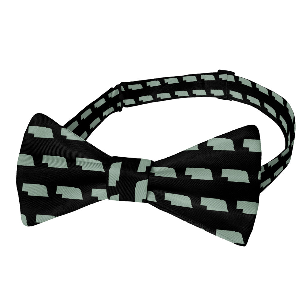 Nebraska State Outline Bow Tie - Adult Pre-Tied 12-22" -  - Knotty Tie Co.