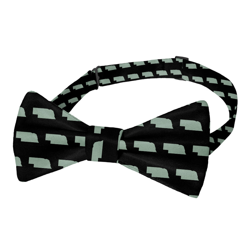 Nebraska State Outline Bow Tie - Pre-Tied Bow Tie - Knotty Tie Co.