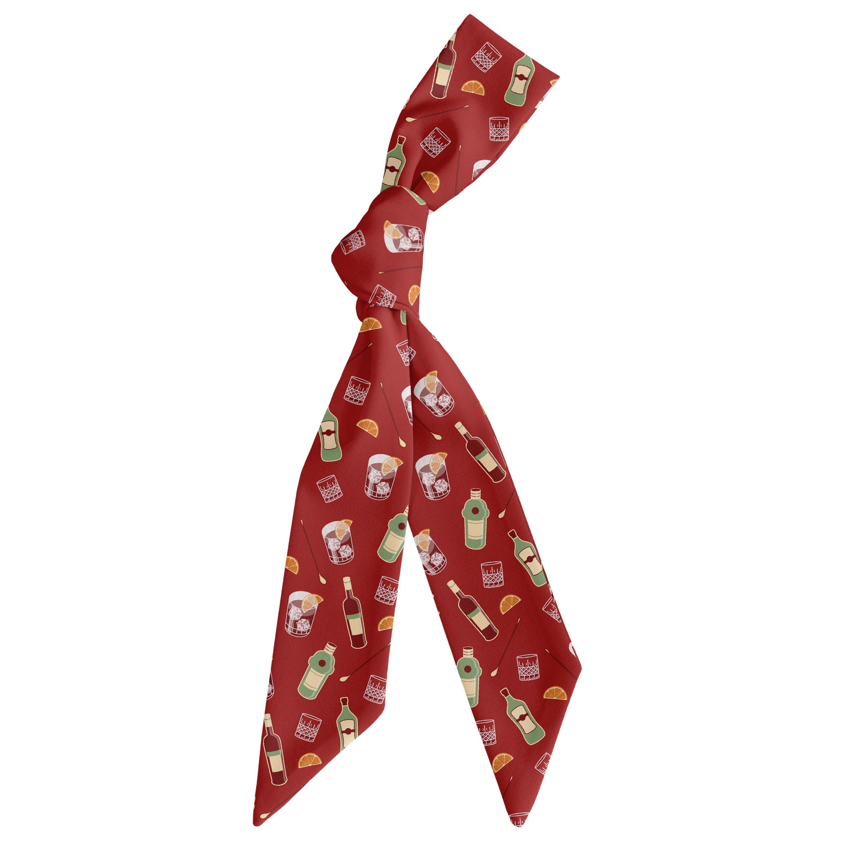 Negroni Hair Scarf - Scarf Tied Into Knot - Knotty Tie Co.