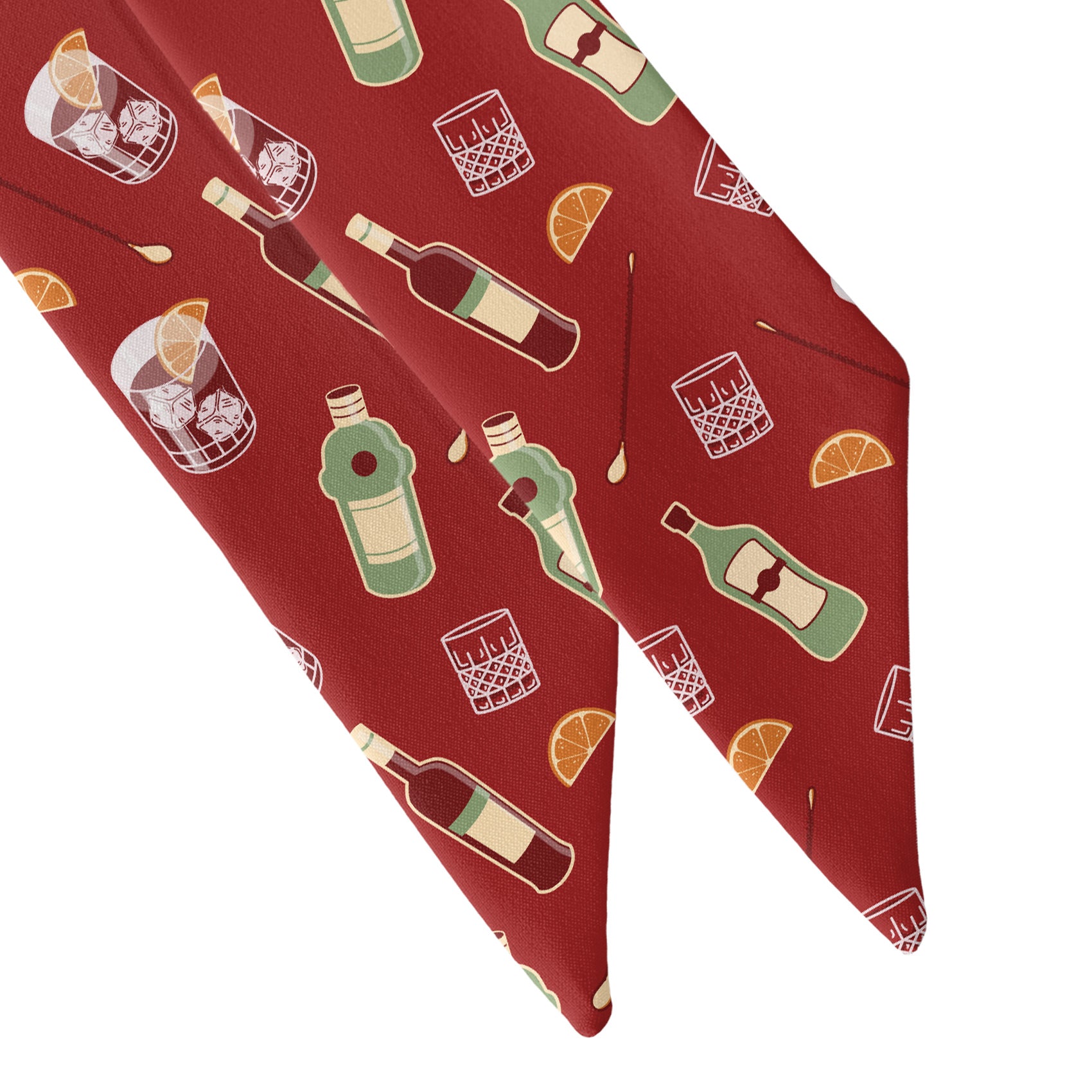 Negroni Hair Scarf - Scarf Tapered Ends - Knotty Tie Co.