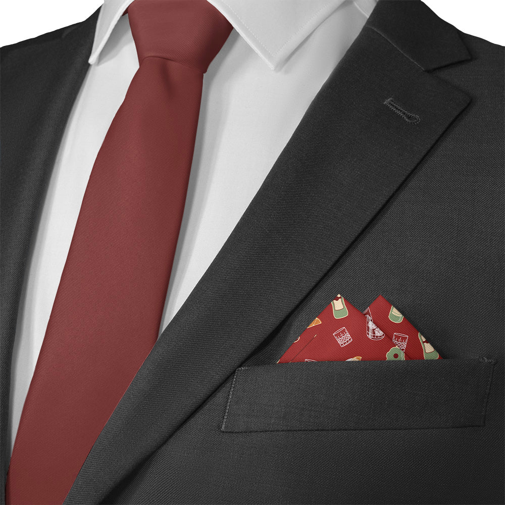 Negroni Pocket Square - Matching Necktie - Knotty Tie Co.