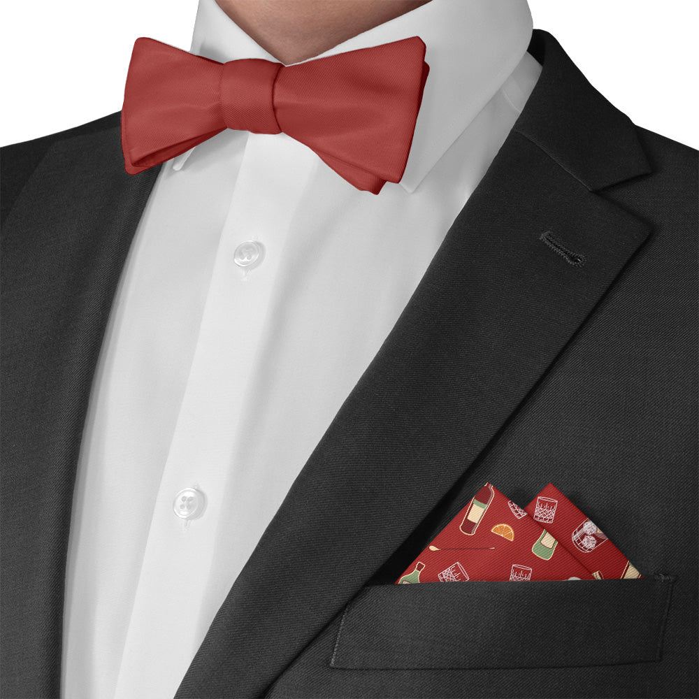 Negroni Pocket Square - Matching Bow Tie - Knotty Tie Co.