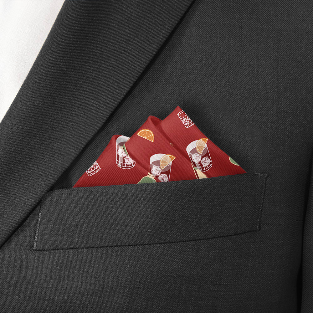 Negroni Pocket Square - Stairs Fold - Knotty Tie Co.