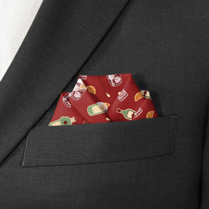 Negroni Pocket Square - Scalloped Fold - Knotty Tie Co.