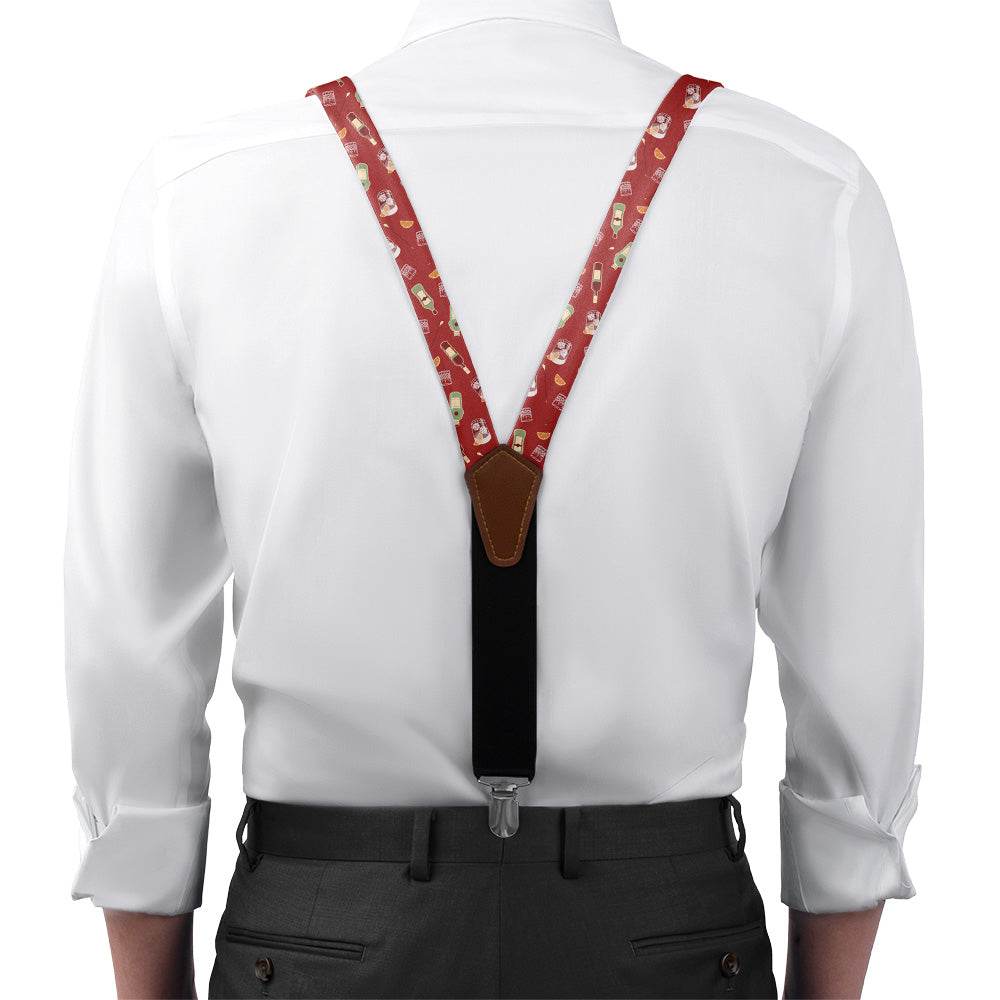 Negroni Suspenders - On Model Front View - Knotty Tie Co.