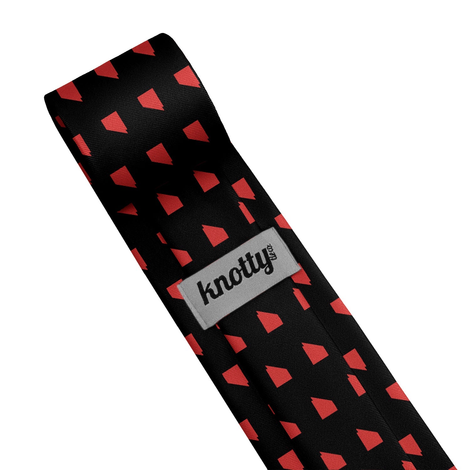 Nevada State Outline Necktie - Tag - Knotty Tie Co.