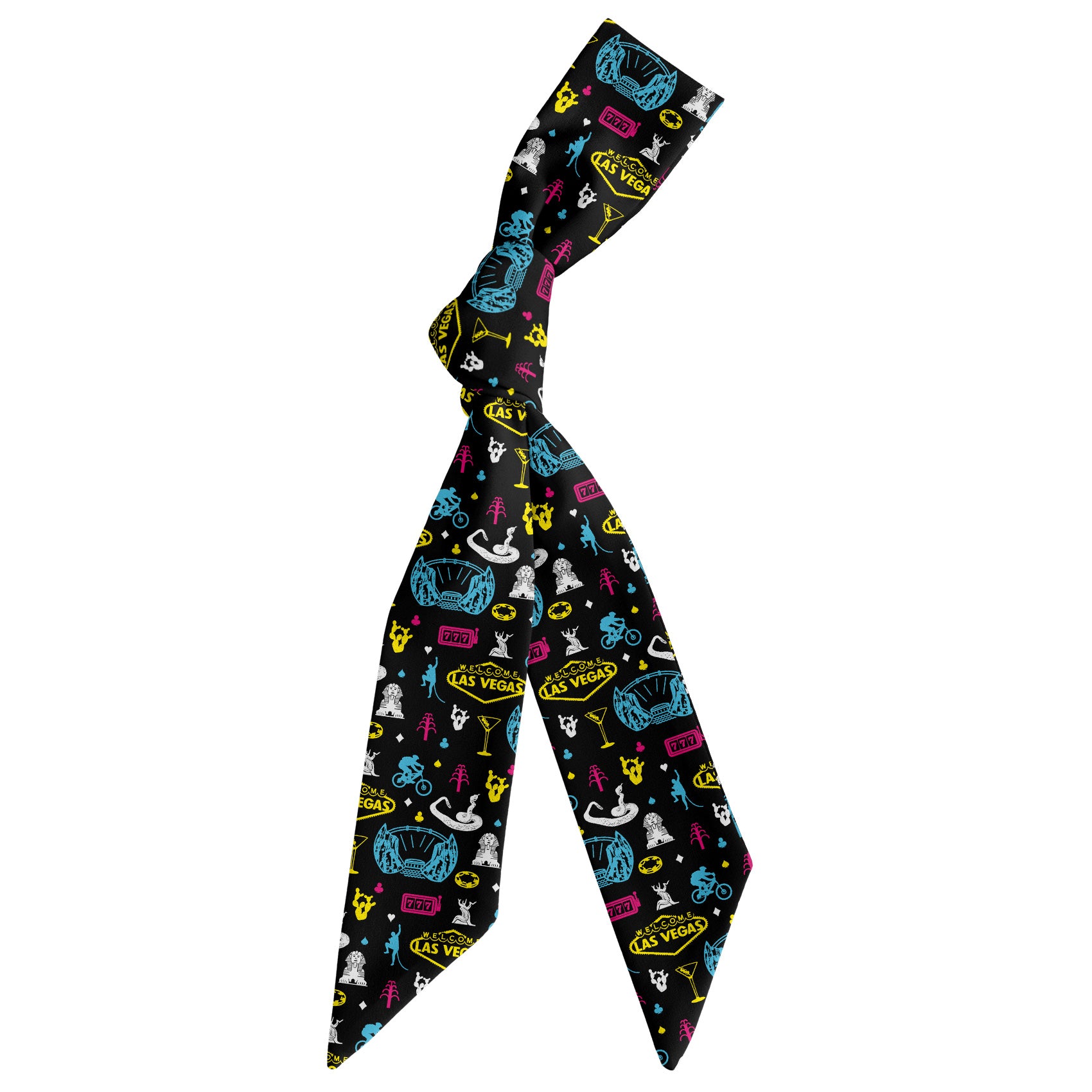 Nevada State Heritage Hair Scarf - Scarf Tied Into Knot - Knotty Tie Co.