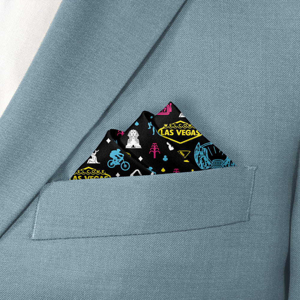 Nevada State Heritage Pocket Square - Stairs Fold - Knotty Tie Co.
