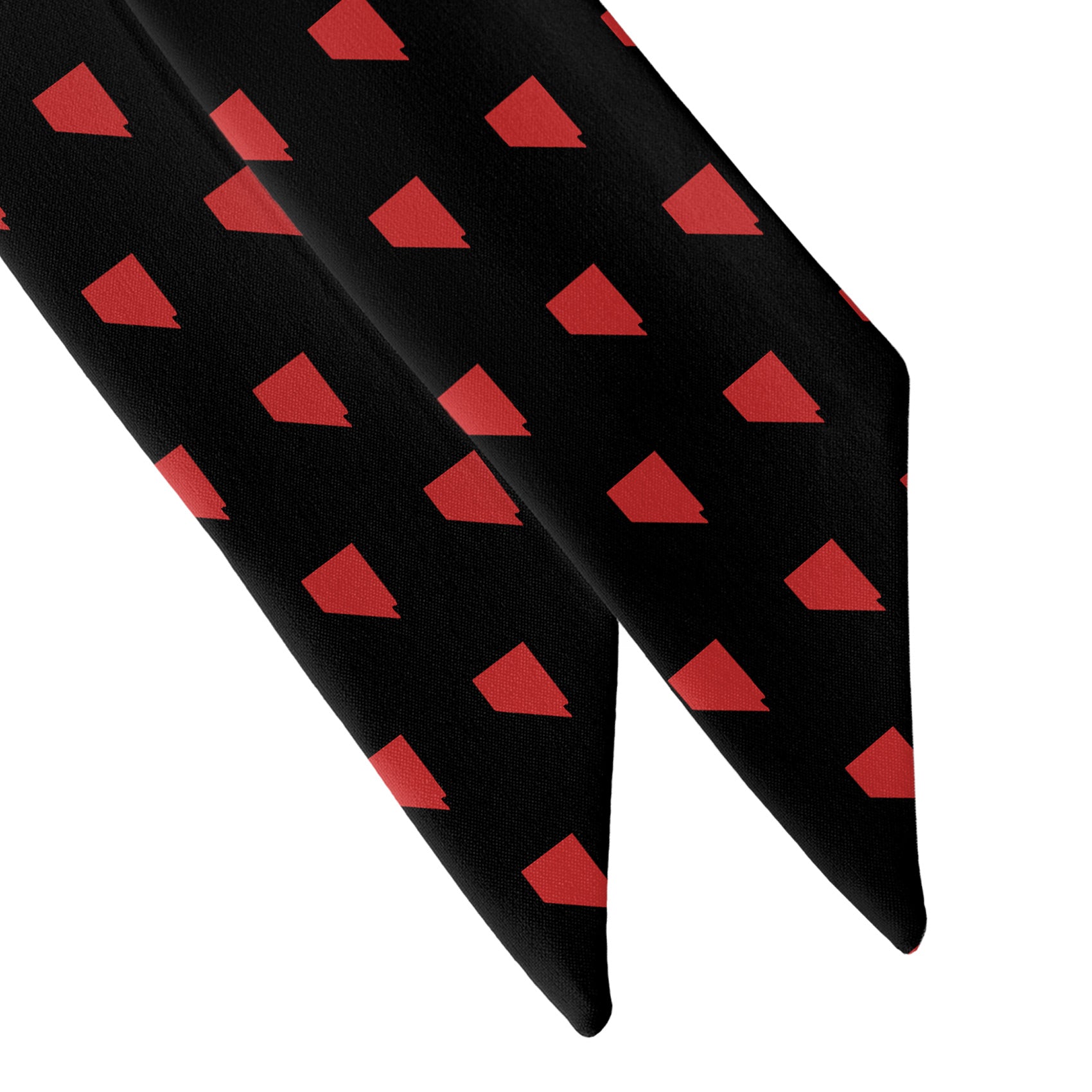 Nevada State Outline Hair Scarf - Scarf Tapered Ends - Knotty Tie Co.