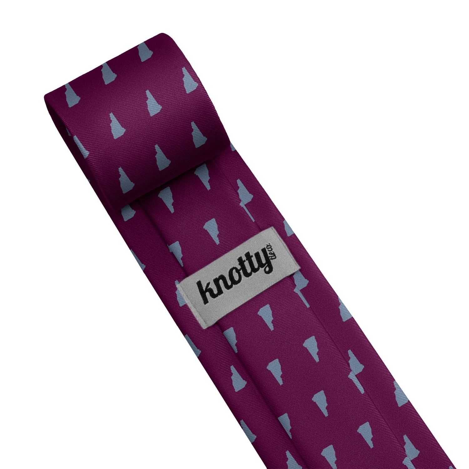 New Hampshire State Outline Necktie - Tag - Knotty Tie Co.
