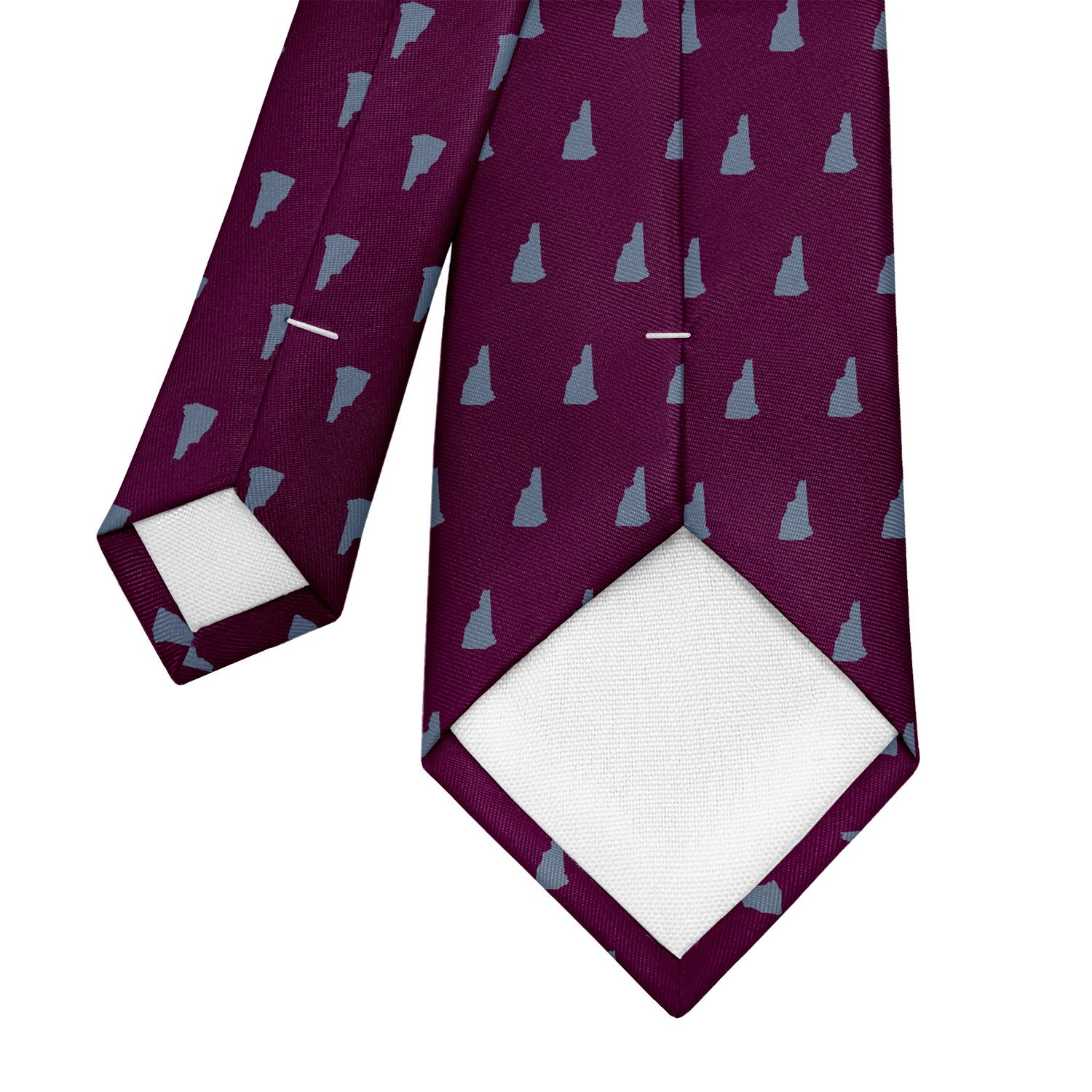 New Hampshire State Outline Necktie - Tipping - Knotty Tie Co.