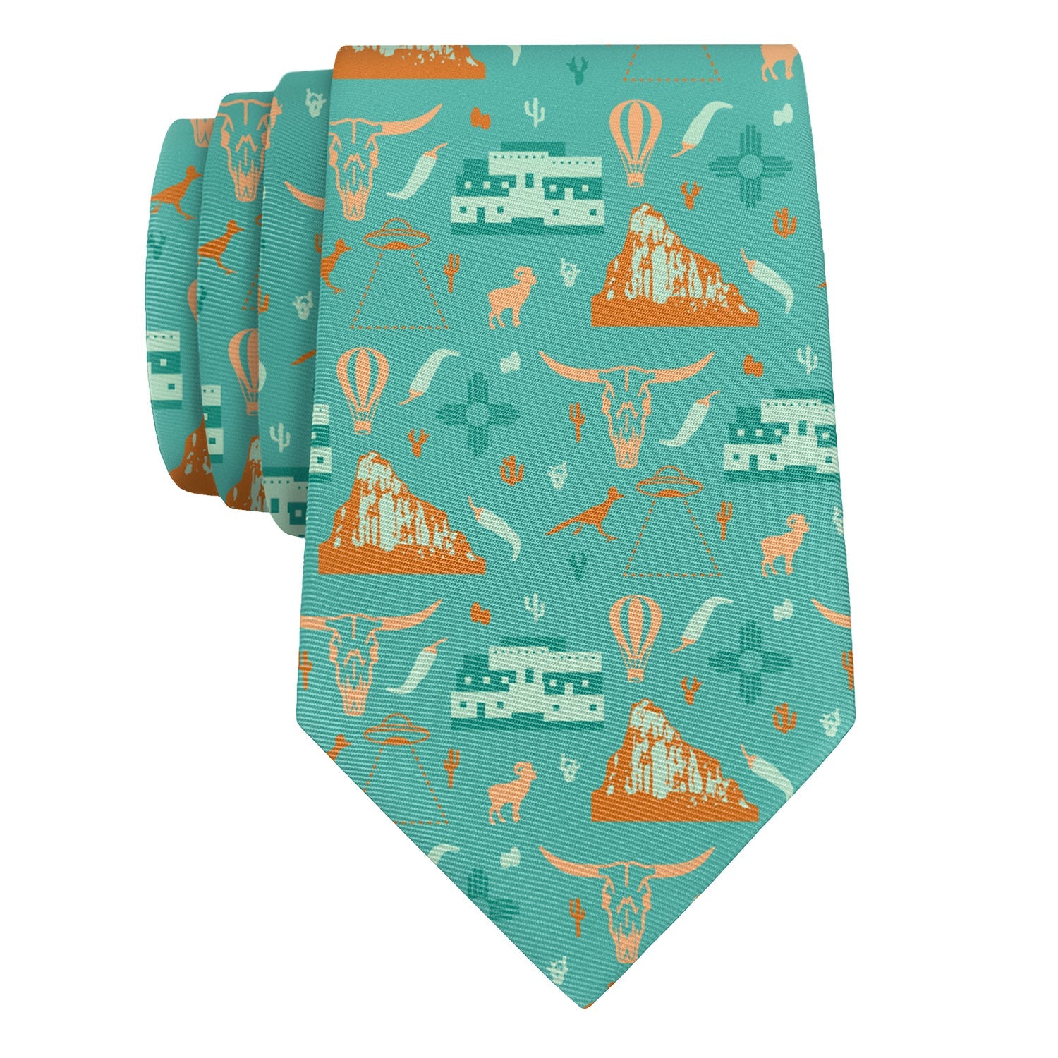 New Mexico State Heritage Necktie - Rolled - Knotty Tie Co.