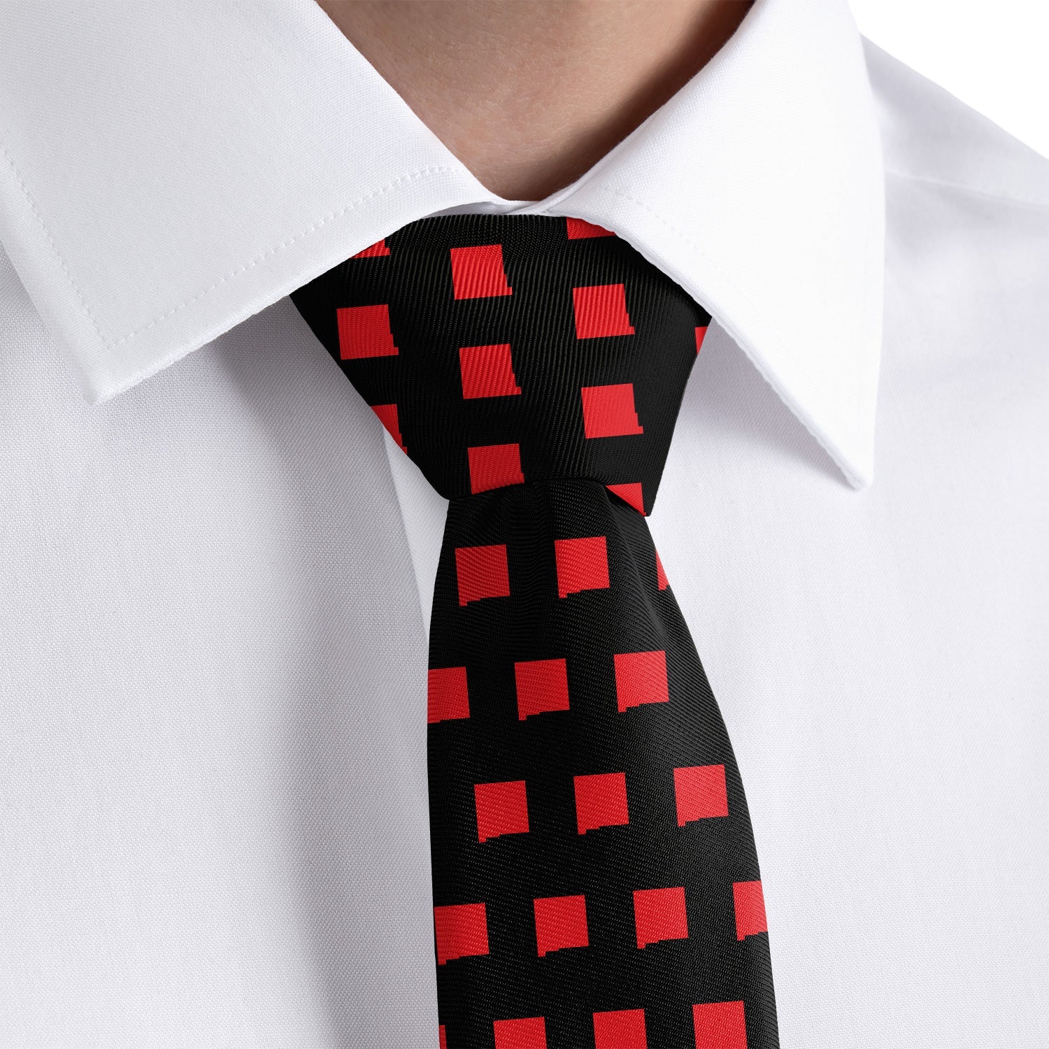 New Mexico State Outline Necktie - Dress Shirt - Knotty Tie Co.