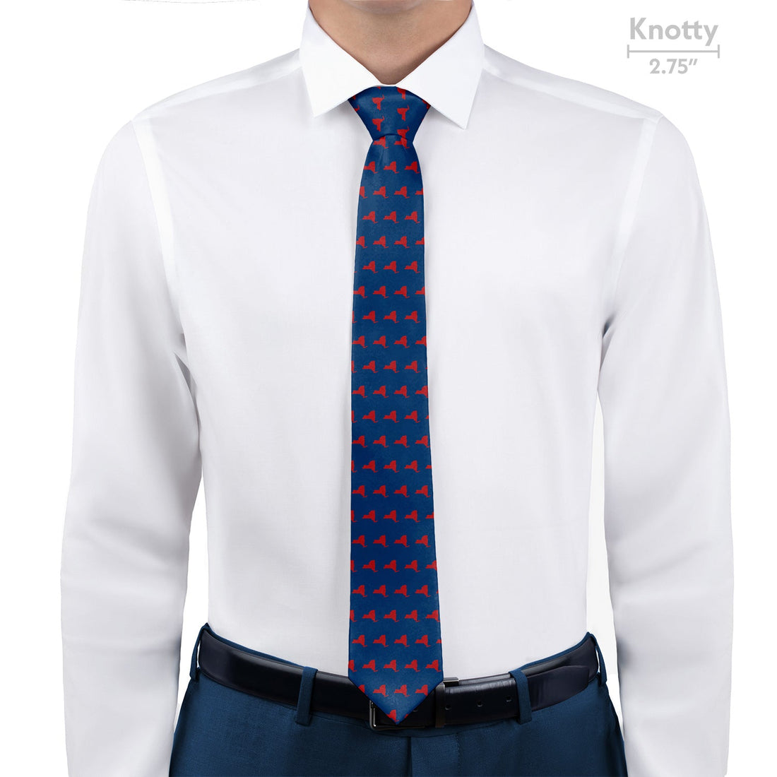 New York State Outline Necktie - Knotty - Knotty Tie Co.
