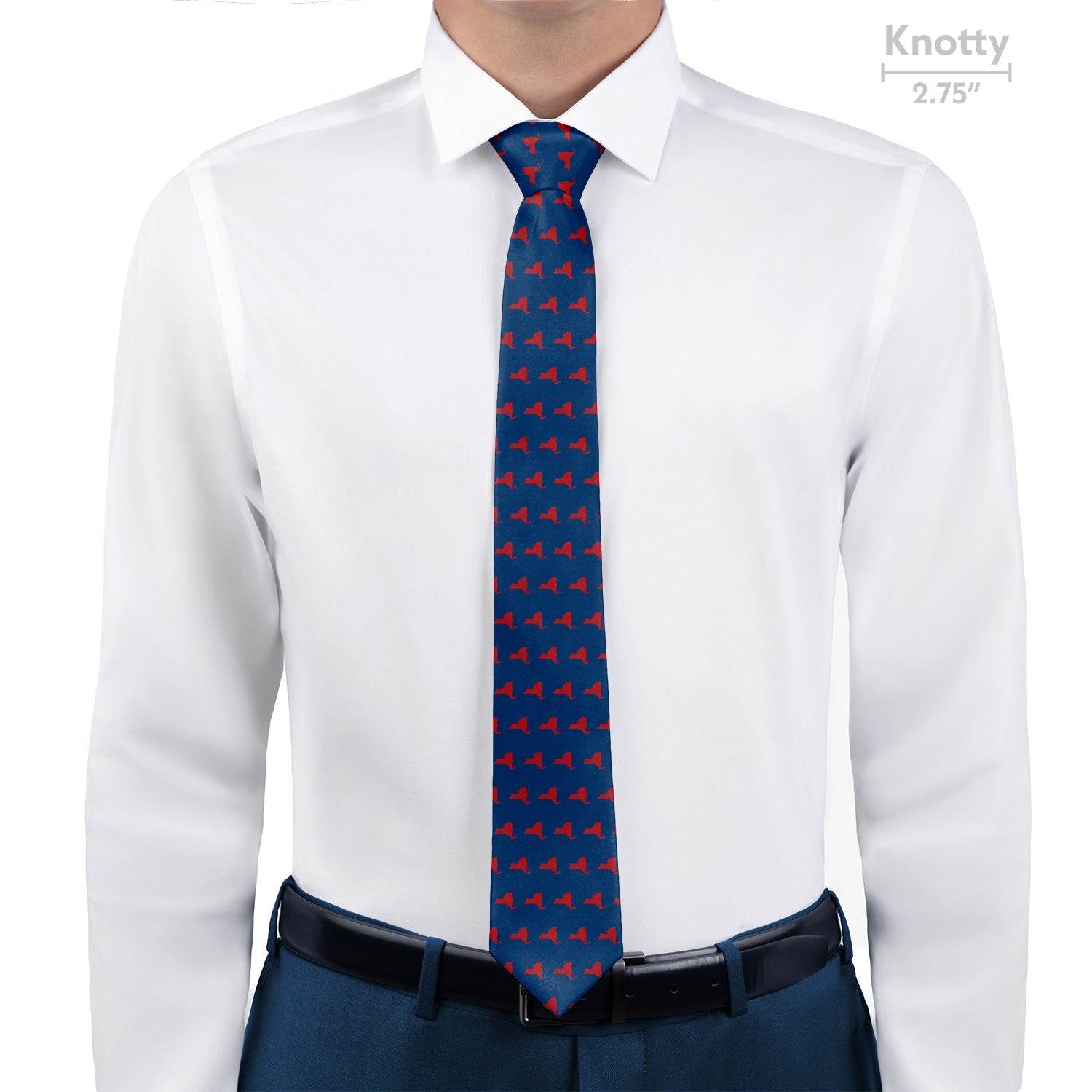 New York State Outline Necktie - Knotty - Knotty Tie Co.