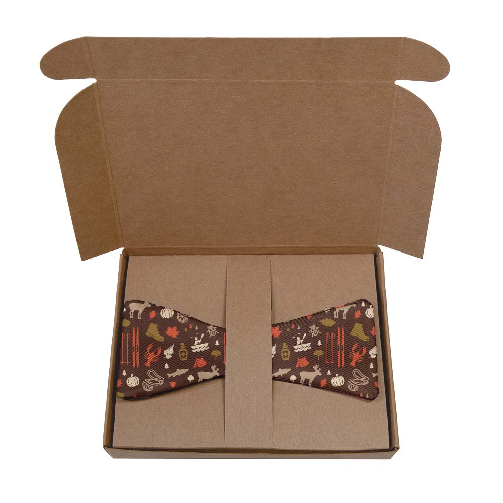 New Hampshire State Heritage Bow Tie- Kraft Gift Box Packaging - Knotty Tie Co.