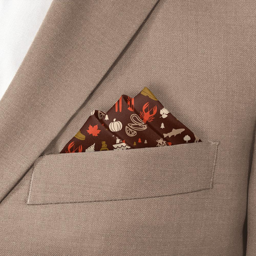 New Hampshire State Heritage Pocket Square - Stairs Fold - Knotty Tie Co.