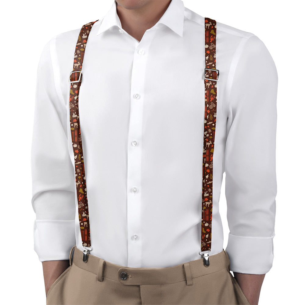 New Hampshire State Heritage Suspenders - On Model Back View - Knotty Tie Co.