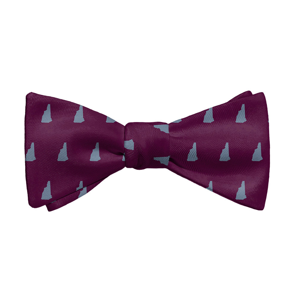 New Hampshire State Outline Bow Tie - Adult Standard Self-Tie 14-18" -  - Knotty Tie Co.