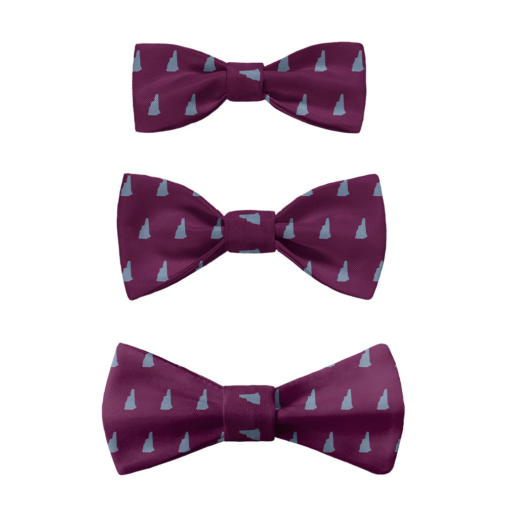 New Hampshire State Outline Bow Tie -  -  - Knotty Tie Co.